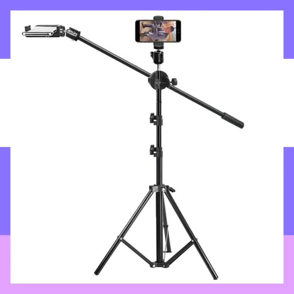 Bộ Chân Quay Video Cao 2m1 Xoay 360 Độ - Chân Quay Video Chụp Ảnh Từ Trên Xuống