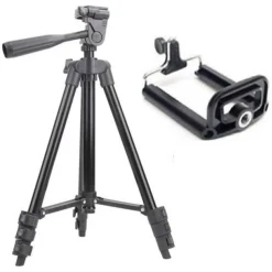 Bộ 1 Tripod Chụp ảnh TF-3120 kèm 1 Kẹp điện thoại, loại tốt, chân cứng cáp