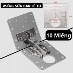Combo 10 miếng đệm inox sửa bản lề tủ gỗ & thép và nhựa, nhôm. Tấm đệp sáng bóng chống rỉ cao cấp
