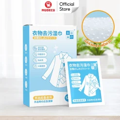 Khăn Ướt Lau Sạch Vết Bẩn Quần Áo Modeco - Tẩy Sạch Vết Dầu Mỡ, Vết Cafe, Vết Máu Nhanh Chóng, An Toàn Và Dễ Sử Dụng