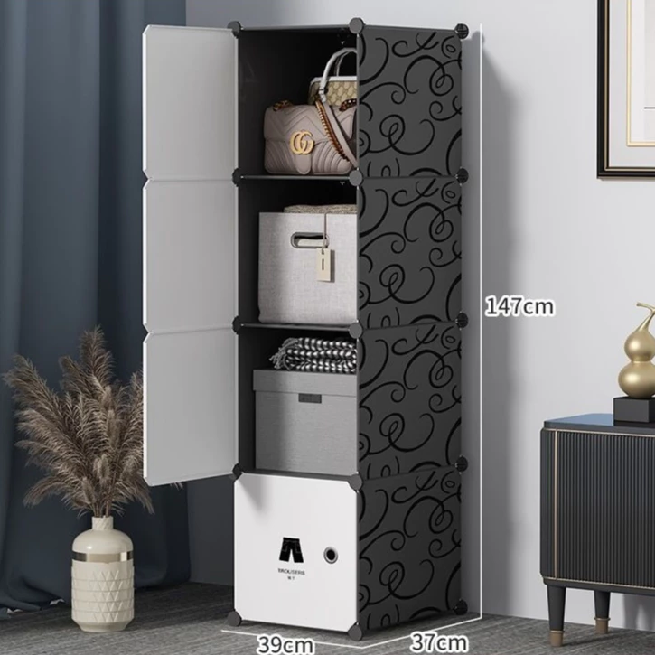 Tủ Nhựa Lắp Ghép 2-3-4-5 Ngăn Đựng Đồ Đa Năng, Tủ Ghép Thông Minh Nhiều Mẫu Mã Đựng Đồ Chơi Túi Xách