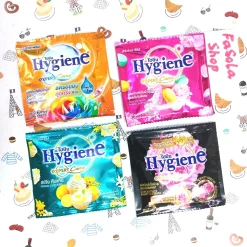 Nước xả vải HYGIENE Thái Lan dây 12 gói 20ml đậm đặc mềm quần áo màu thơm lâu expert softener đen