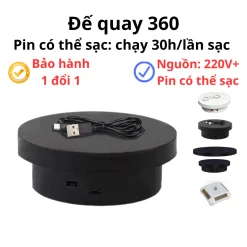 Đế xoay Bàn xoay trưng bày chụp ảnh sản phẩm quay 360 độ xoay trái phải bàn xoay live stream Bảo Hành 1 đổi 1 30 ngày.