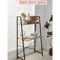 (Giá đặc biệt giải phóng hàng) Bàn làm việc gỗ sồi vàng đơn giản Bàn máy tính học tập Bàn nhỏ lắp ráp thời trang