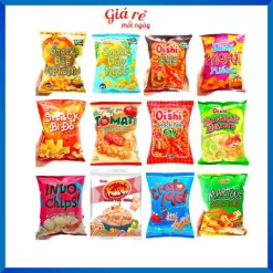 Combo 10 gói Bánh snack OISHI đủ vị 3x gam BÁNH KẸO GIÁ RẺ bimbim giá tốt nhất. Tối thiểu 2 combo