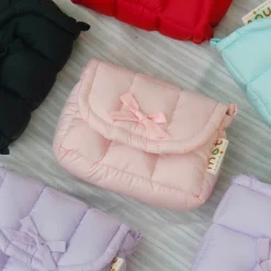 [SẴN] Túi đựng MÁY ẢNH compact phối nơ _Mọt handmade