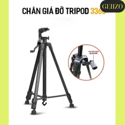 Chân Giá Đỡ Điện Thoại Máy Ảnh 3 Chân Tripod 3366 Có Tay Cầm Quay Phim Kết Hợp Remote Chụp Ảnh Từ Xa hoco.