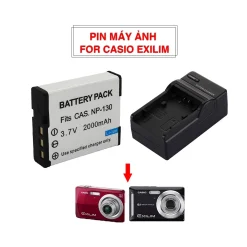 Pin, Sạc máy ảnh Casio Exilim NP-20, NP-30, NP-40, NP-60, NP-70, NP-80, NP-90, NP-110, NP-120, NP-130, NP-150, NP-160