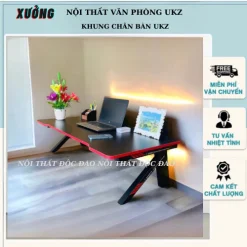 Bàn gaming K bệt, khung chân gấp xếp gọn , bàn đã lắp ráp sẳn , chân bàn phun sơn tĩnh điện bền màu , chống rỉ sét