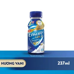Thùng 24 chai Ensure GOLD 237ml chai phiên bản mới
