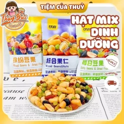 Gói Hạt Mix Dinh Dưỡng GANYUAN 30G, Hạt Dinh Dưỡng Mix Trái Cây Sấy Giòn, Hạt Ngũ Cốc Sấy Khô Tẩm Vị Nội Địa