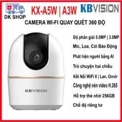 Camera IP Wifi KBVISION KX-A5W 5MP 3K | KX-A3W 3MP 2K - Xoay 360 Độ - Trong Nhà.