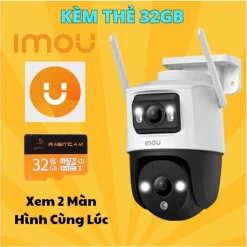 Camera 2 Mắt Kép Ngoài Trời iMOU Cruiser Dual 6MP/10MP IPC-S7XP-10M0WED - Bảo hành Chính Hãng 2 Năm