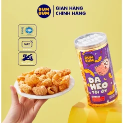 [KÈM QUÀ TẶNG BẤT KỲ] Da heo tỏi ớt DumBum đồ ăn vặt Hà Nội vừa ngon vừa rẻ