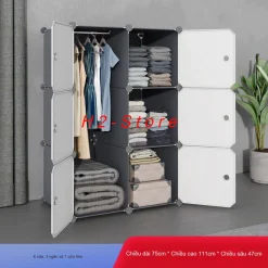 [ MỚI VỀ] TỦ NHỰA LẮP GHÉP THÔNG MINH 6 Ô ĐỂ ĐỒ ĐA NĂNG