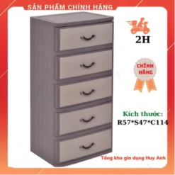 Tủ nhựa Song Long T222 | T333//T666/T999//T888, tủ ngăn kéo nhựa 3 Tầng,4 Tầng & 5 Tầng (Hàng chính hãng-Lỗi vỡ đổi mới]