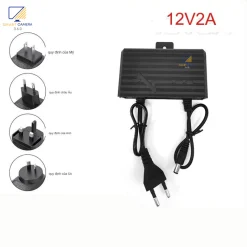 Nguồn adapter 12V-2A dùng cho camera giám sát có móc treo tường