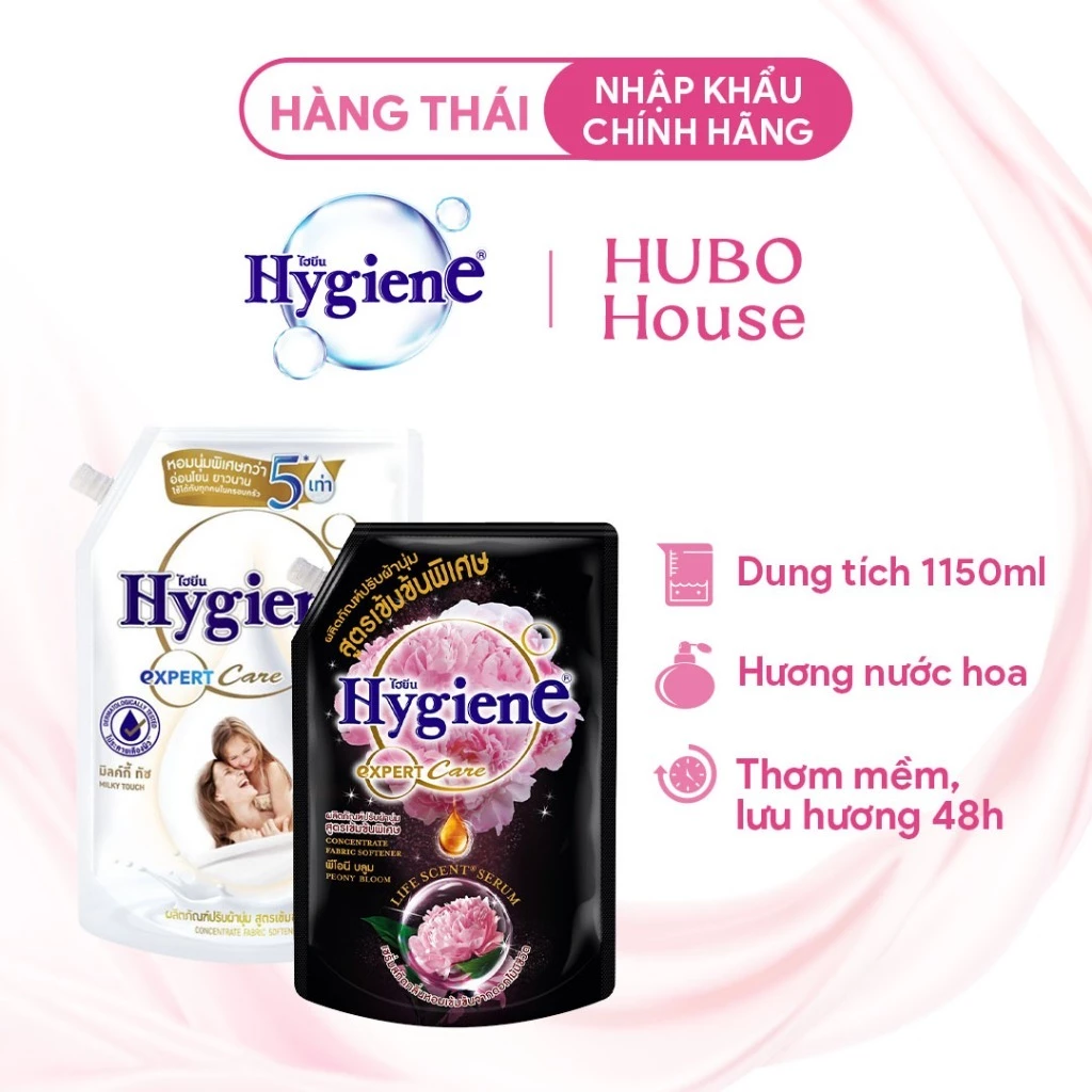 Nước xả vải Hygiene Thái Lan thơm lâu đậm đặc hương hoa tự nhiên