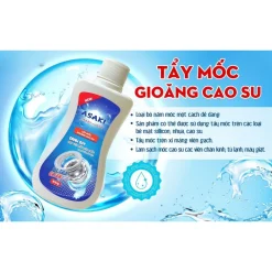 Tẩy Mốc Gioang Cao Su ASAKI Loại Bỏ Nấm Mốc Bề Mặt Cao Su Máy Giặt Tủ Lạnh, Silicon, Nhựa