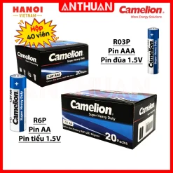 Pin Khô AA / AAA Camelion Cao Cấp - An Toàn - Bền Mạnh. Pin Tiểu / Đũa Carbon R6P / R03P Mới 100%