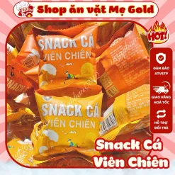 Combo gói snack cá viên chiên Minh Châu Food, snack cá viên chiên Haidilao (gói 12g)