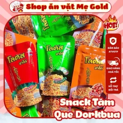 Combo snack bim tăm que Thái Lan Dorkbua stick biscuit các vị (gói 20g)