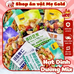 Combo hạt mix dinh dưỡng tẩm vị Gan Yuan, đậu mix hạt & trái cây sấy khô Kam Yuens (gói ~30g)