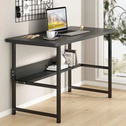 Bàn làm việc, Bàn học hai tầng Mặt Bàn ,Bo Góc Chân sắt Sơn Tĩnh Điện,Đầy đủ phụ kiện ốc vít lắp ráp