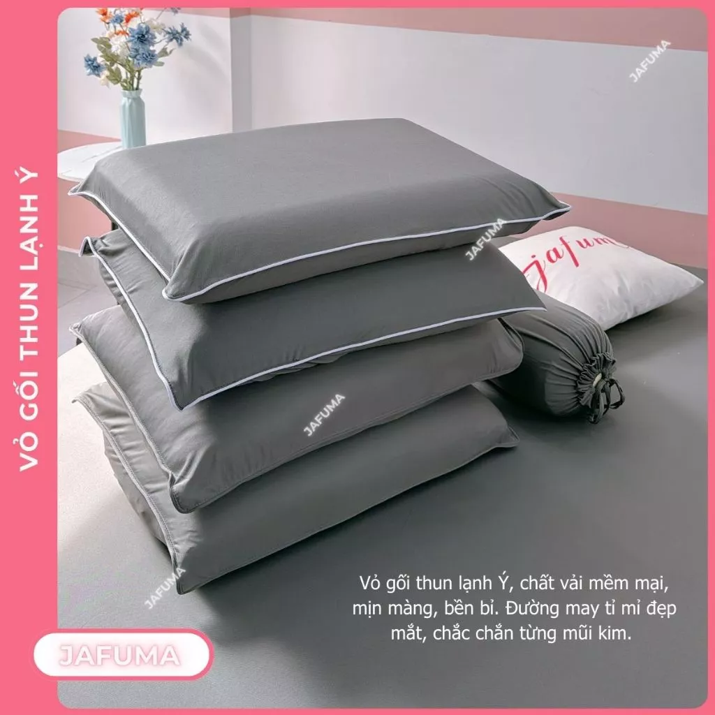Vỏ Gối Nằm 40x60cm và 50x70cm, Vỏ Gối Ôm Thun Lạnh Và COTTON 100% Bao gối ôm, nằm, cao su non Giá Rẻ