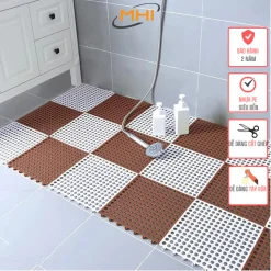 ❤️XƯỞNG SẢN XUẤT✅Tấm Lót Sàn Nhà tắm MHI Siêu Bền- Thảm trải sàn, vỉ lót sàn vệ sinh, bể bơi, sân