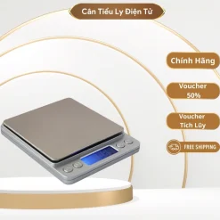 Cân tiểu ly điện tử , cân điện tử nhà bếp 3kg tặng kèm khay đựng đồ và 2 viên pin AAA New