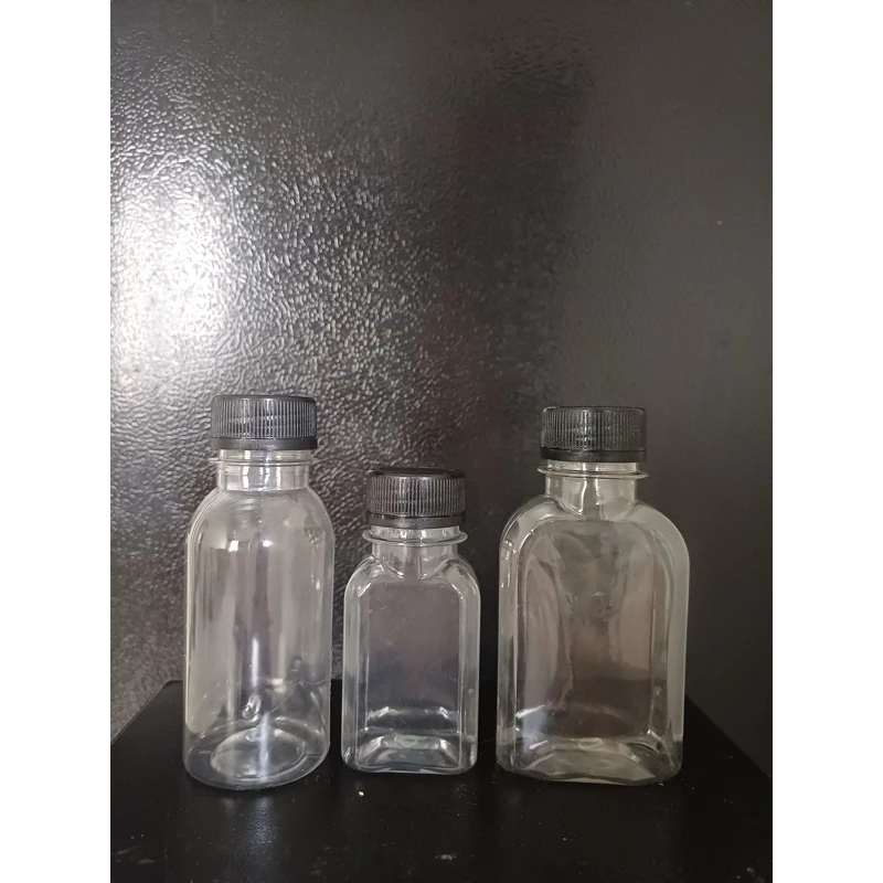 ( Giá Rẻ 20-50-100) Chai Nhựa Tròn, Dẹp 50ml - 75ml-100ml-150ml Kèm Nắp Đen( trắng )