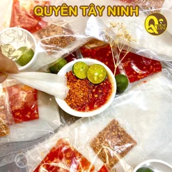 5 Bịch Bánh Tráng Phơi Sương Ớt Rim Mật Ong Dầu Tỏi Siêu Cay Bánh tráng Quyên tây ninh