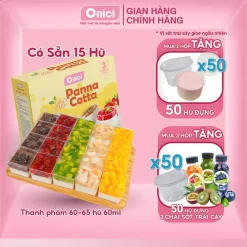 Set làm bánh Panna Cotta 5 vị ONICI set nguyên liệu nấu thành phẩm 60-65 hủ 60ml