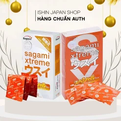 (Siêu mỏng) Bao Cao Su Siêu mỏng ôm sát cao cấp 10 chiếc Sagami Xtreme Orange - Nhật Bản