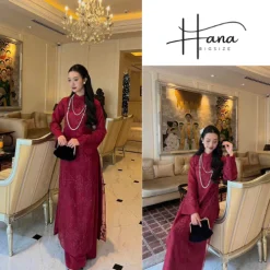 Áo Dài Dáng Suông Rộng Hiểu Khanh C29 Tay Lỡ Phong Cách Sang Trọng - Hàng Chính Hãng