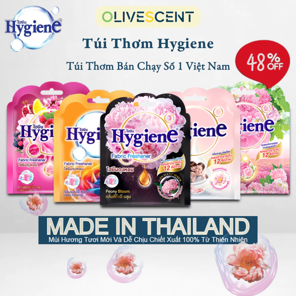 Túi Thơm Để Tủ Quần Áo Hygiene Thái Lan Hương Hoa Thơm Phòng Treo Xe Phòng Ngủ Loại Bỏ Ẩm Mốc