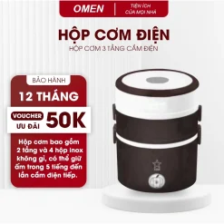 Hộp Cơm Cắm Điện Hâm Nóng Inox Cao Cấp 3 Tầng Đa Năng Làm Nóng Nhanh An Toàn Chính Hãng - HC1
