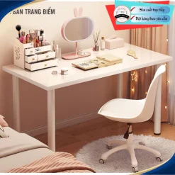 Bàn lắp ráp , khung bàn ovan chắc chắn , mặt bàn gỗ mdf dày 17mm , bảo hành 12 tháng - TỔNG KHO SỈ