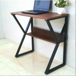 Bàn Làm Việc BKKL Chân Chữ K Kệ Lửng - Chân Sắt, Mặt Gỗ MDF -Nhiều Kích Thước, Full Phụ Kiện Lắp Ráp