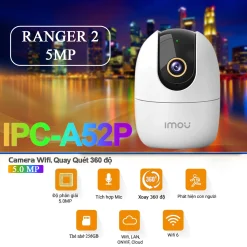 [Camera IP Wifi IMOU] Camera Xoay 360 3MP 5MP 2K 3K IMOU Ranger2 A52P - A32EP Trong Nhà Chính Hãng, Bảo Hành 24 Tháng