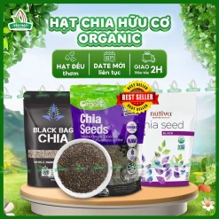 [CHẤT LƯỢNG] Hạt Chia Sạch Nguyên Chất Đều Thơm Dưỡng Tóc Đẹp Da Detox Thanh Nhiệt Yêu Hạt
