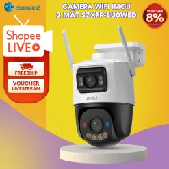 Camera 2 Mắt Ngoài Trời S7XFP-8U0WED 8MP | Camera Wifi Imou Xoay 360 Độ | Full Chức Năng | Chính Hãng