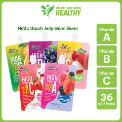 [GÓI LẺ] Nước Ép Trái Cây Thạch GUMI GUMI 135g – Bổ Sung Collagen & Vitamin C, B Nhập Khẩu Thái