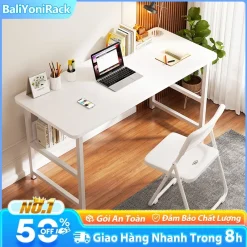 Bàn Học Sinh Đa Năng Có Chân Đạp Bàn Làm Việc Đầy Đủ Phụ Kiện Vít Lắp Ráp Dễ Dàng Tiện Lợi