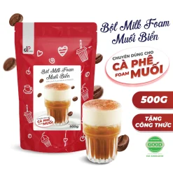 Bột Milk Foam Muối Biển- Làm Cà Phê Muối - Gói 500G - Tiện Lợi, Dễ Làm, Nhanh Chóng, Tiết Kiệm