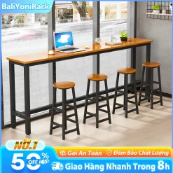 Bali Bàn Dài Bàn Bar 1.8m Đa Năng Sử Dụng Làm Bàn Quầy Bar Việc Bàn Lắp Ráp Dễ Dàng