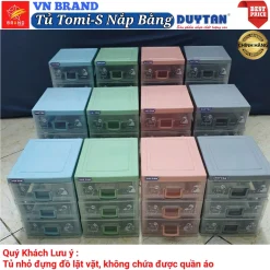 💝 VN BRAND 💝 Tủ Nhựa Mini Tomi-S DUY TÂN nhựa PP/ABS, Tủ Mỹ Phẩm Linh Kiện , Tủ Để Bàn Tiện Lợi 💝