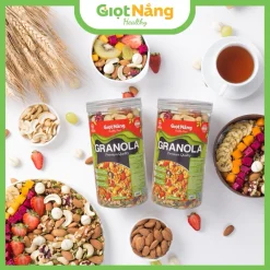 Combo 2 Granola Ngũ Cốc Ăn Sáng Các Loại Hạt Và Trái Cây từ Nông Sản Giọt Nắng