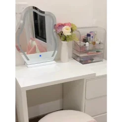 (FREESHIP HCM) Bàn làm việc, bàn trang điểm đa năng xếp gọn, bàn thông minh, xoay 360 decor phòng [đã lắp ráp]